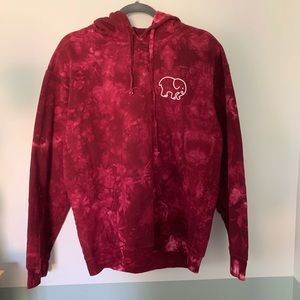 Ivory ella acid wash hoodie